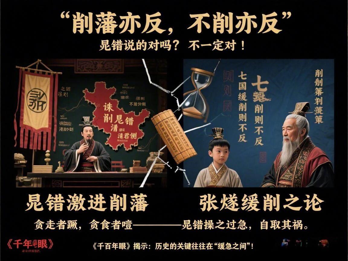 “削藩亦反，不削亦反”，晁错说的对吗？不一定对！
明代学者张燧在《千百年眼》中指