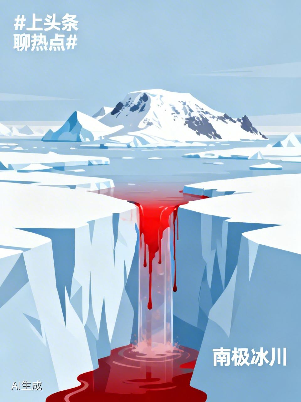 南极冰川竟会“流血”？百年谜团背后是百万年前的古老海水。
科学家揭晓，南极洲泰勒