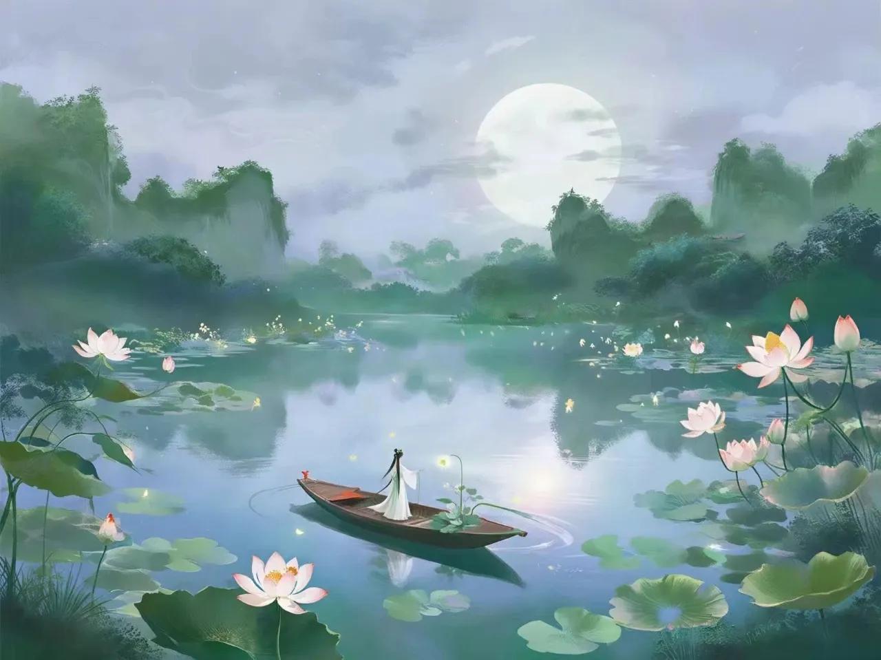 一身正气两笺魂，浪里淘沙洗俗尘。
香韵情深存玉骨，仙神怯梦月倾轮。
#原创古诗词