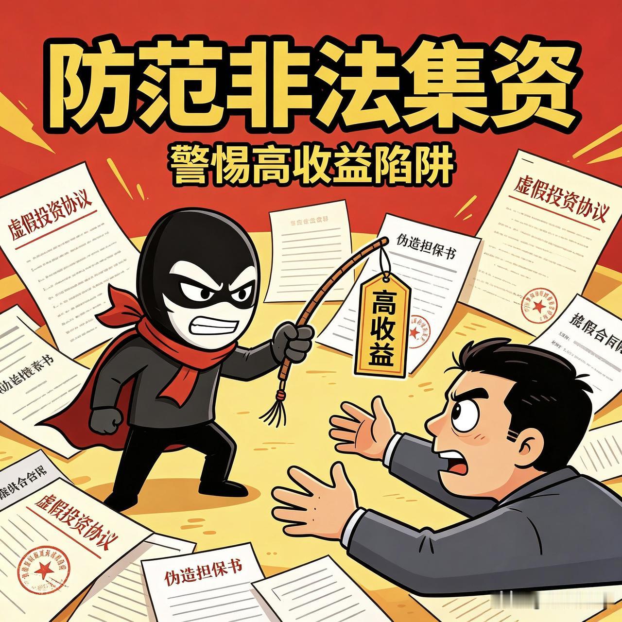 这类骗局往往包装精美，打着高收益、保本稳赚、项目投资的幌子，话术极具诱惑力，还会