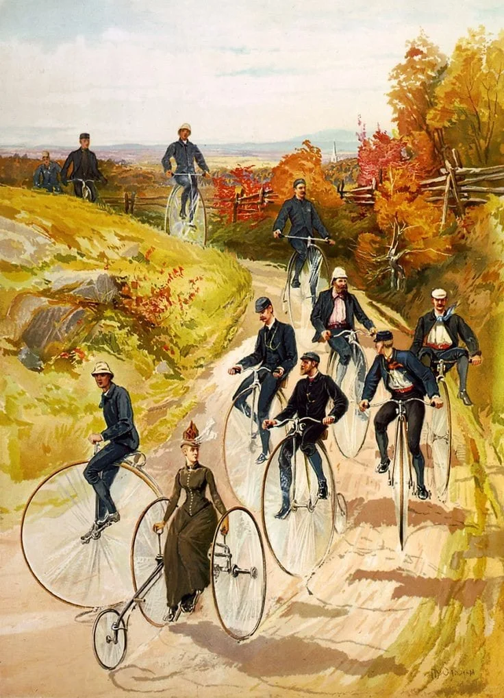 Bicycling”，是由加拿大-英国画家和插画家Henri Sandham于...