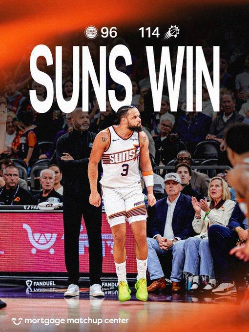 狄龙40分太阳大胜活塞 carry全场，狄龙布鲁克斯砍下40分8篮板带队战胜东部