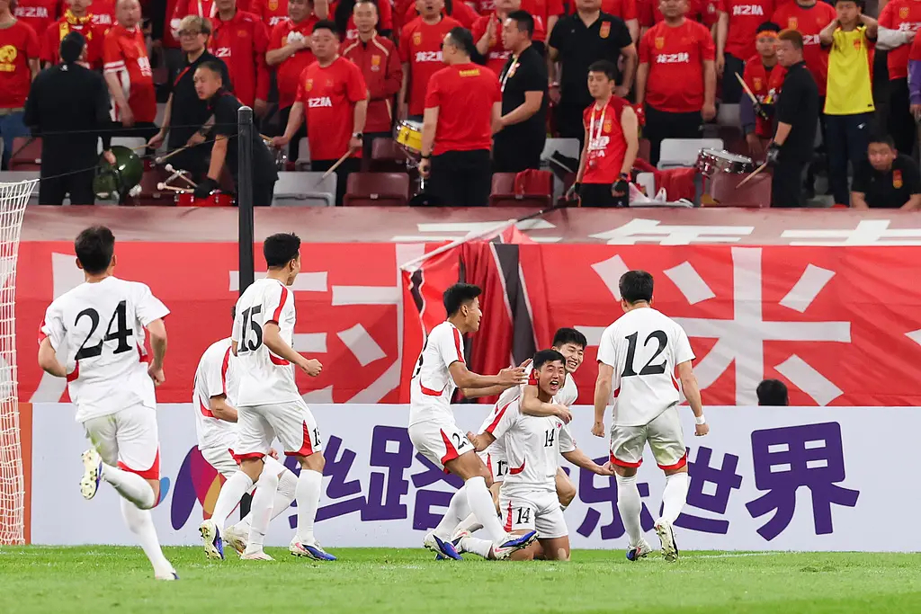 邀请赛-向余望点射救主 U23国足全场被动1-1逼平朝鲜~北京时间3月28日消息