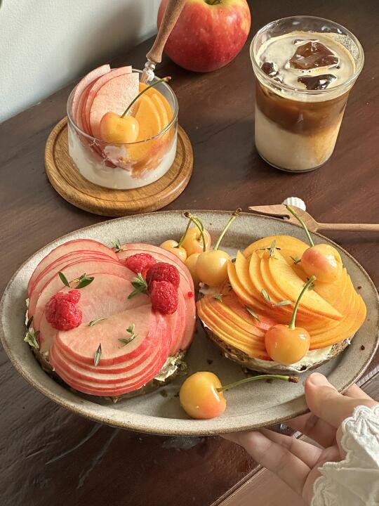 夏日早餐盘🍑🍑