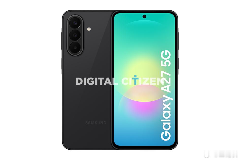 三星 Galaxy A27 5G 手机渲染图曝光：5000mAh 电池，展示了海