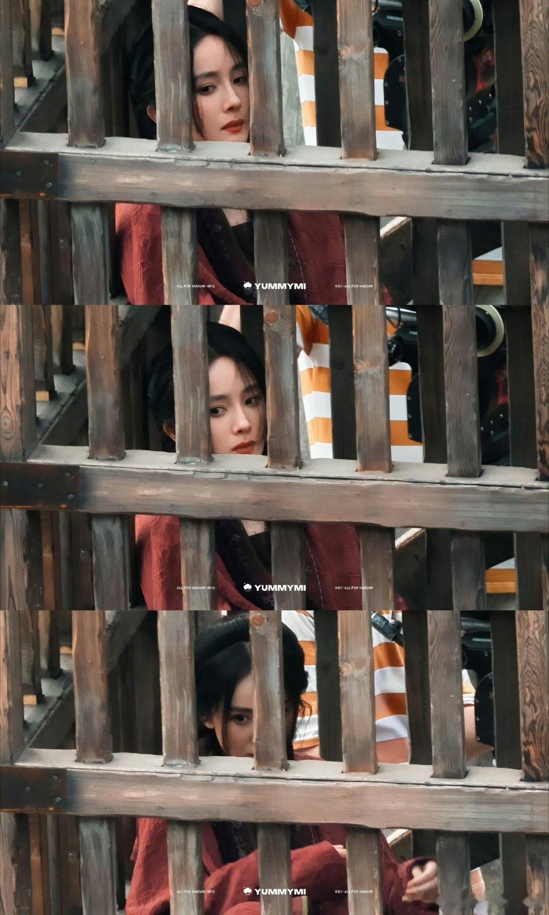 杨幂坐囚车路透美成这样眼神好坚毅 绝对大女主来了 