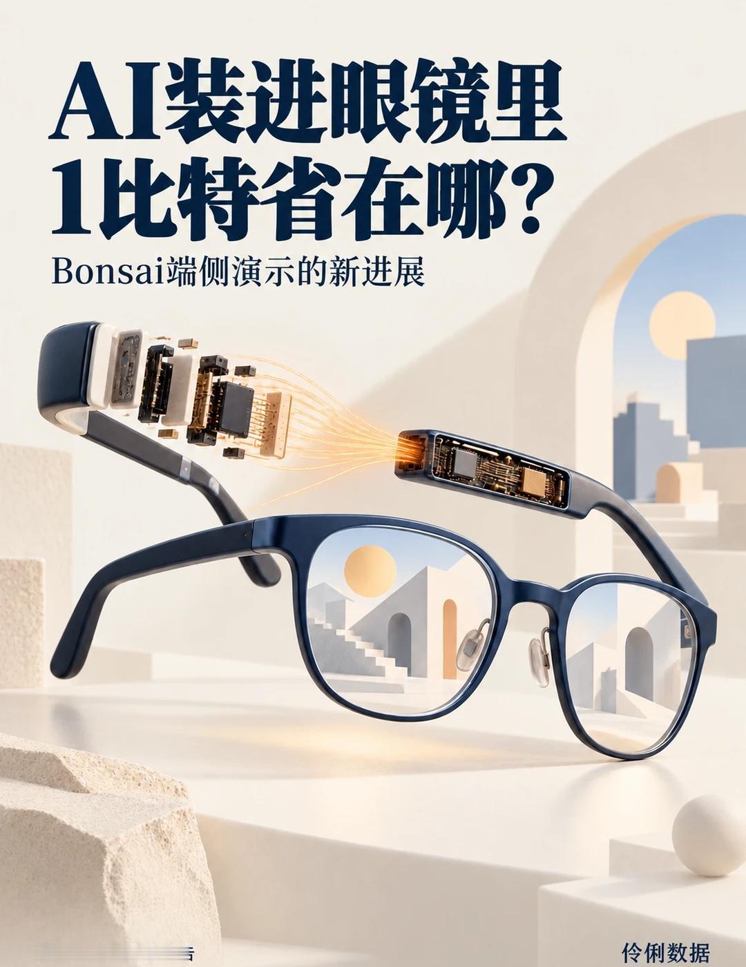 眼镜里的1比特AI，省在哪？
AI模型开始往眼镜里装。PrismML在9月23日