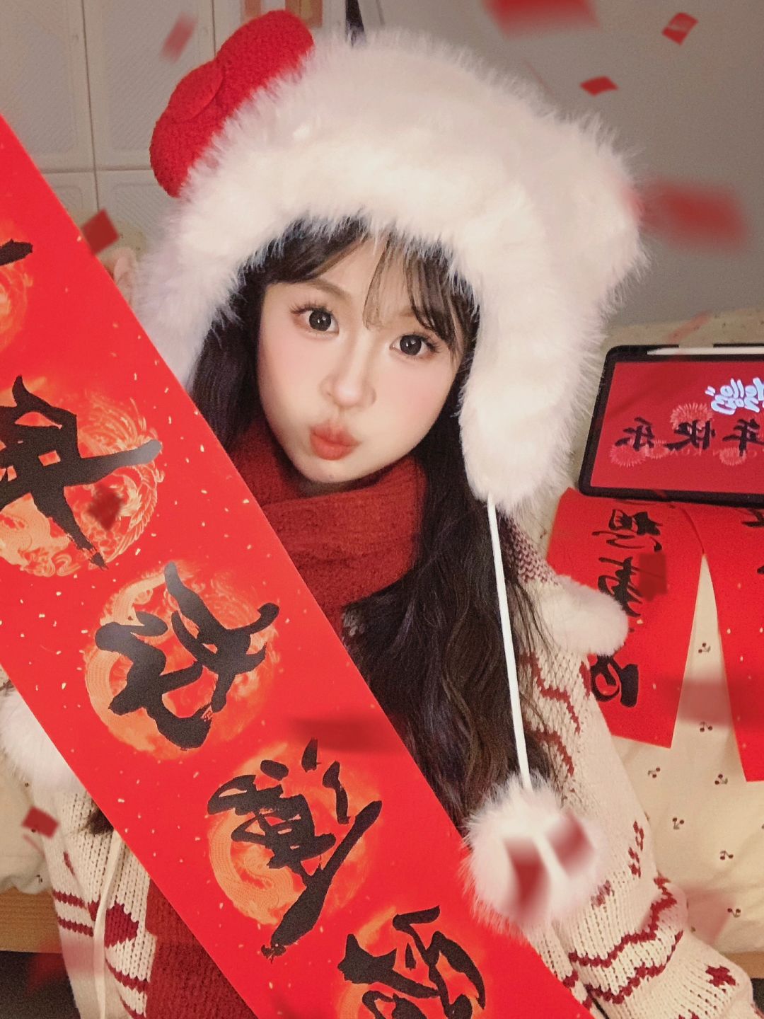 哇噻!一副对联也能拍出新年大片🏮