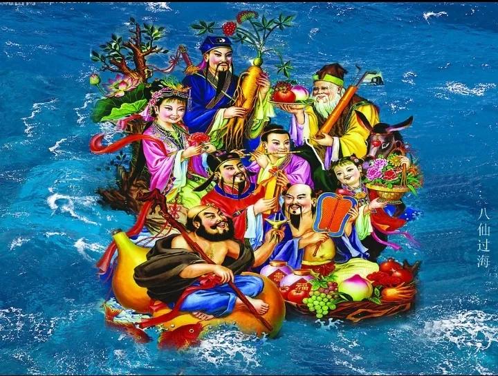 远山近水雾连天，
犹如蓬莱聚群仙，
奇花异草翠环抱，
尾句……？
[烟花][烟花
