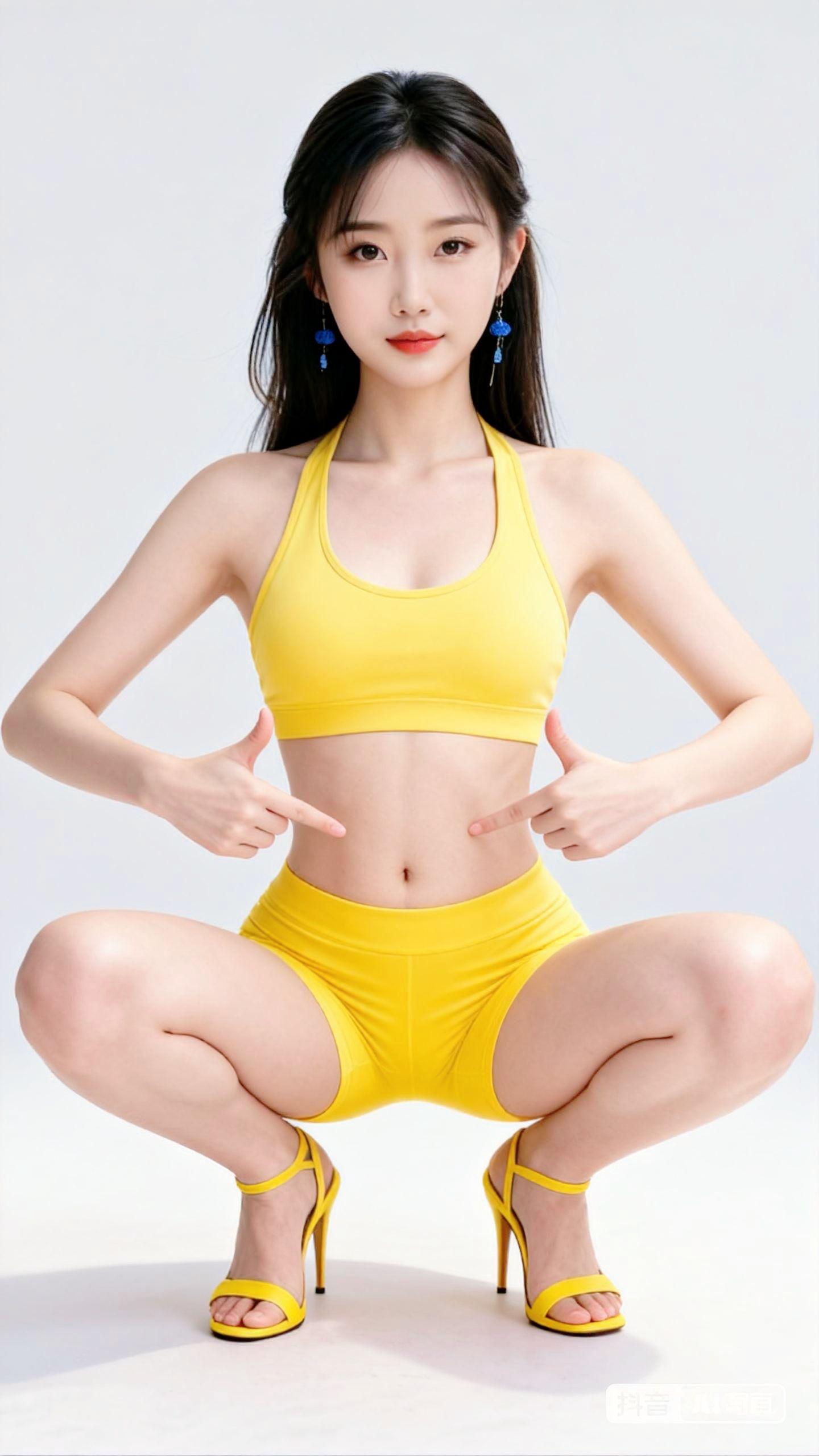 写实时尚风 关节伴侣 美女 清纯甜美 大长腿