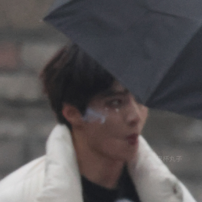 刘耀文面部装饰刘耀文贴了羽毛和小珍珠 刘耀文面部装饰，刘耀文贴了羽毛和小珍珠，没