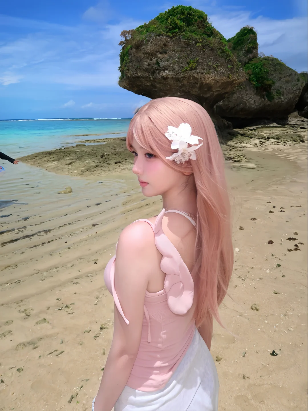 果冻海边粉毛 ⸝⸝⸝ ╸▵╺⸝⸝⸝ 🪼🐚