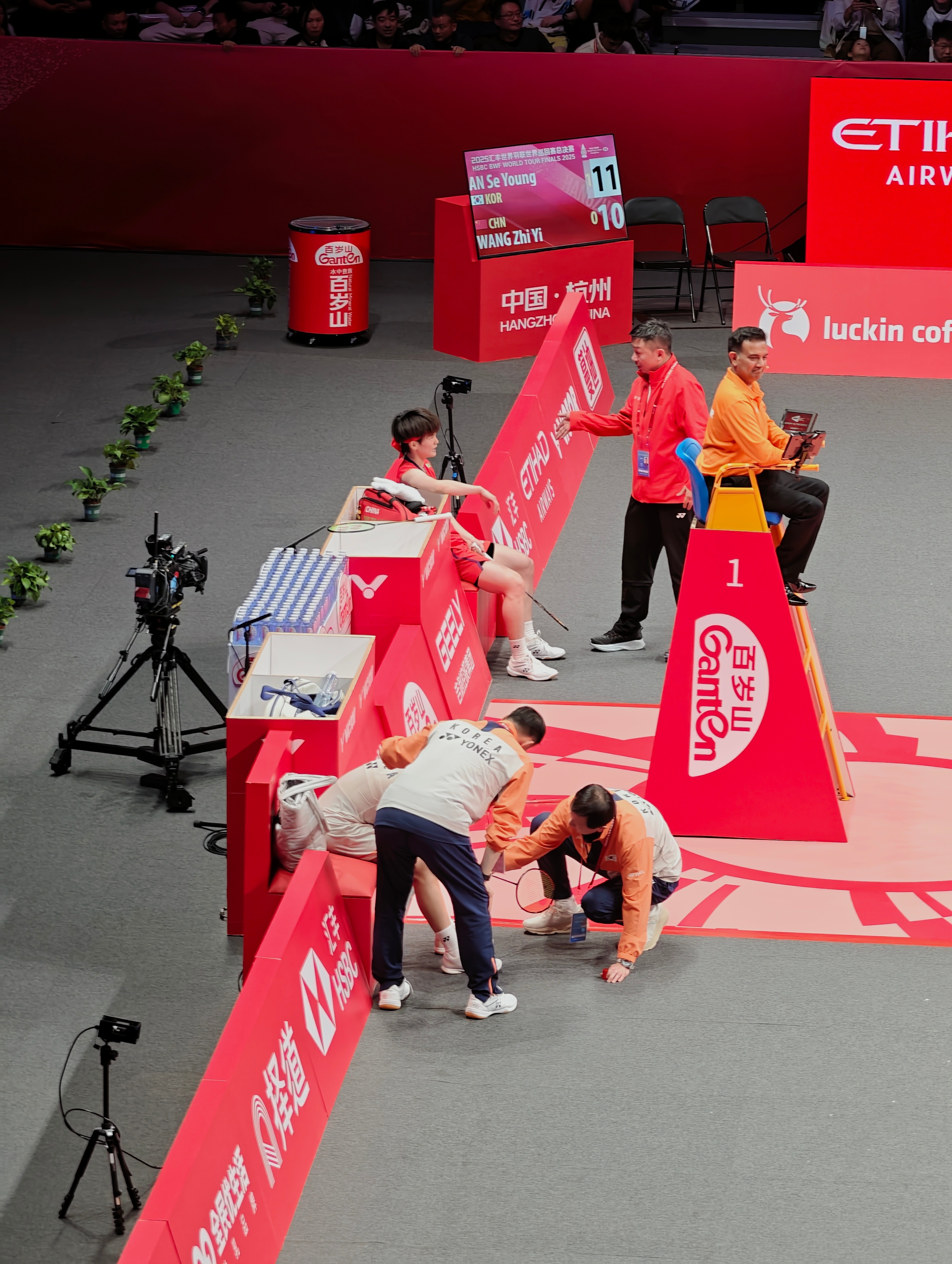 王祉怡🇨🇳 13-21、10-11 🇰🇷安洗莹决胜杭州胜利在握2025年