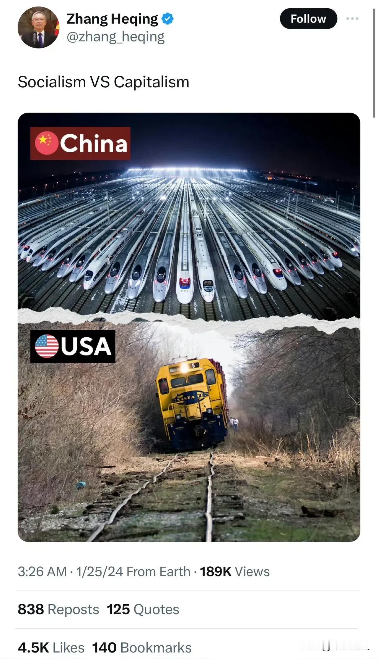 今天2024年#春运第1天#，高铁整装待发，是不是很霸气？？？看完这个图差点感觉