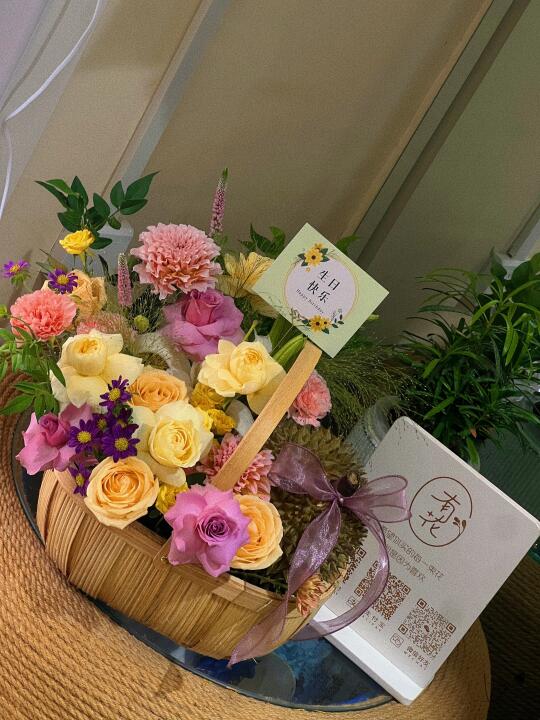 榴莲手提花篮