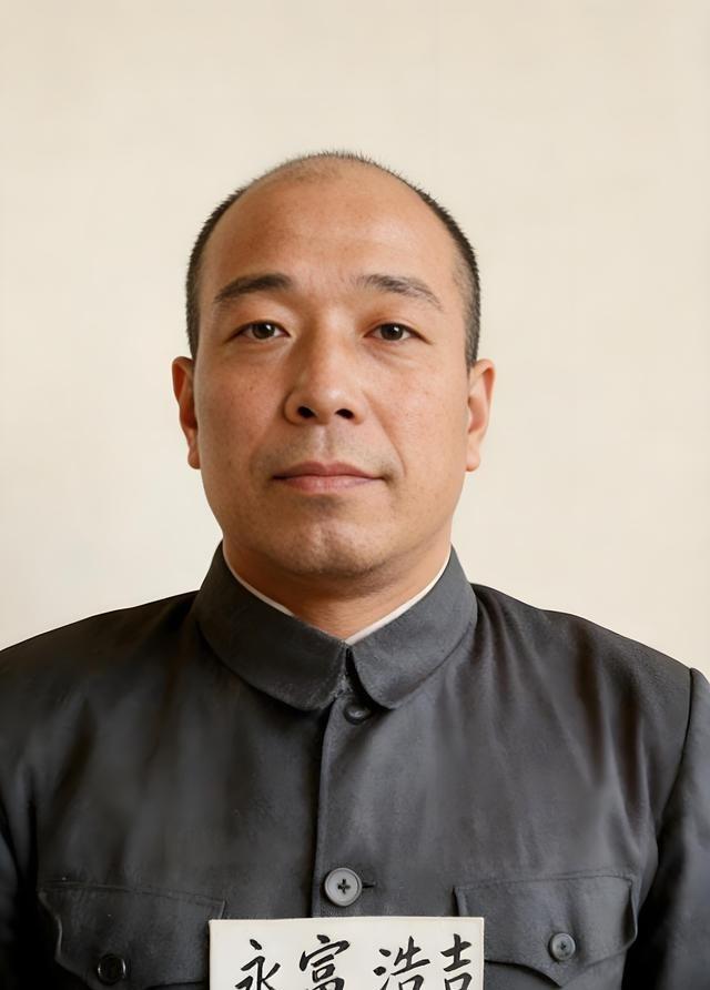 照片上这个日军禽兽名叫永富博之，二战时期亲手杀害61名中国人，奸污18名中国妇女