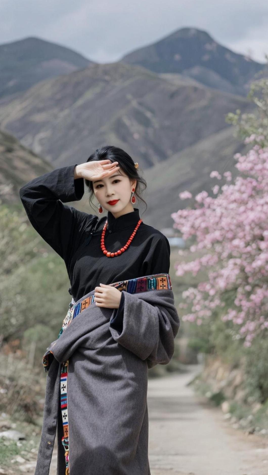 AI桃林藏装写真