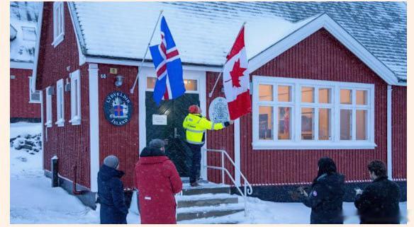 欧媒，加拿大和法国在格陵兰岛开设领事馆，以示支持。领事馆在努克开设。此举被视为在