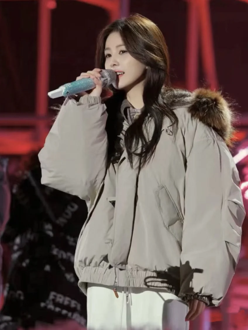 白鹿同款大毛领派克服！高级感绝了😭