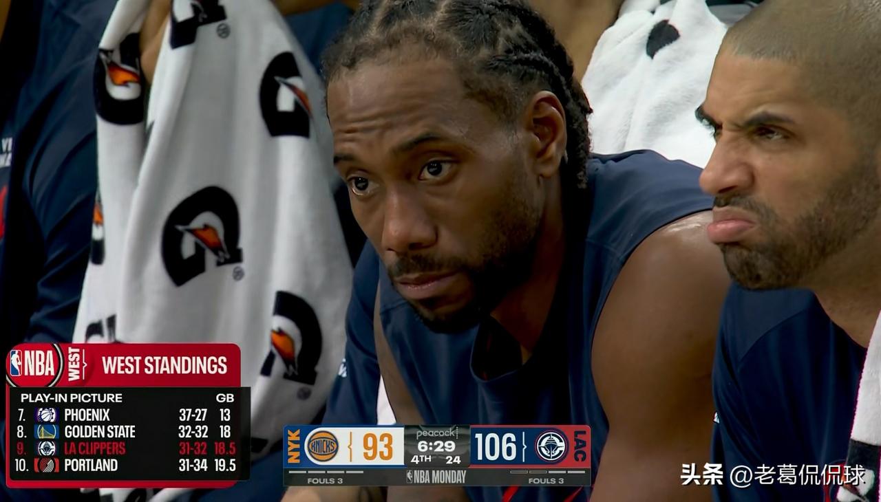快船当家球星伦纳德真是野心勃勃！在今天快船主场以126：118击败尼克斯的赛后采