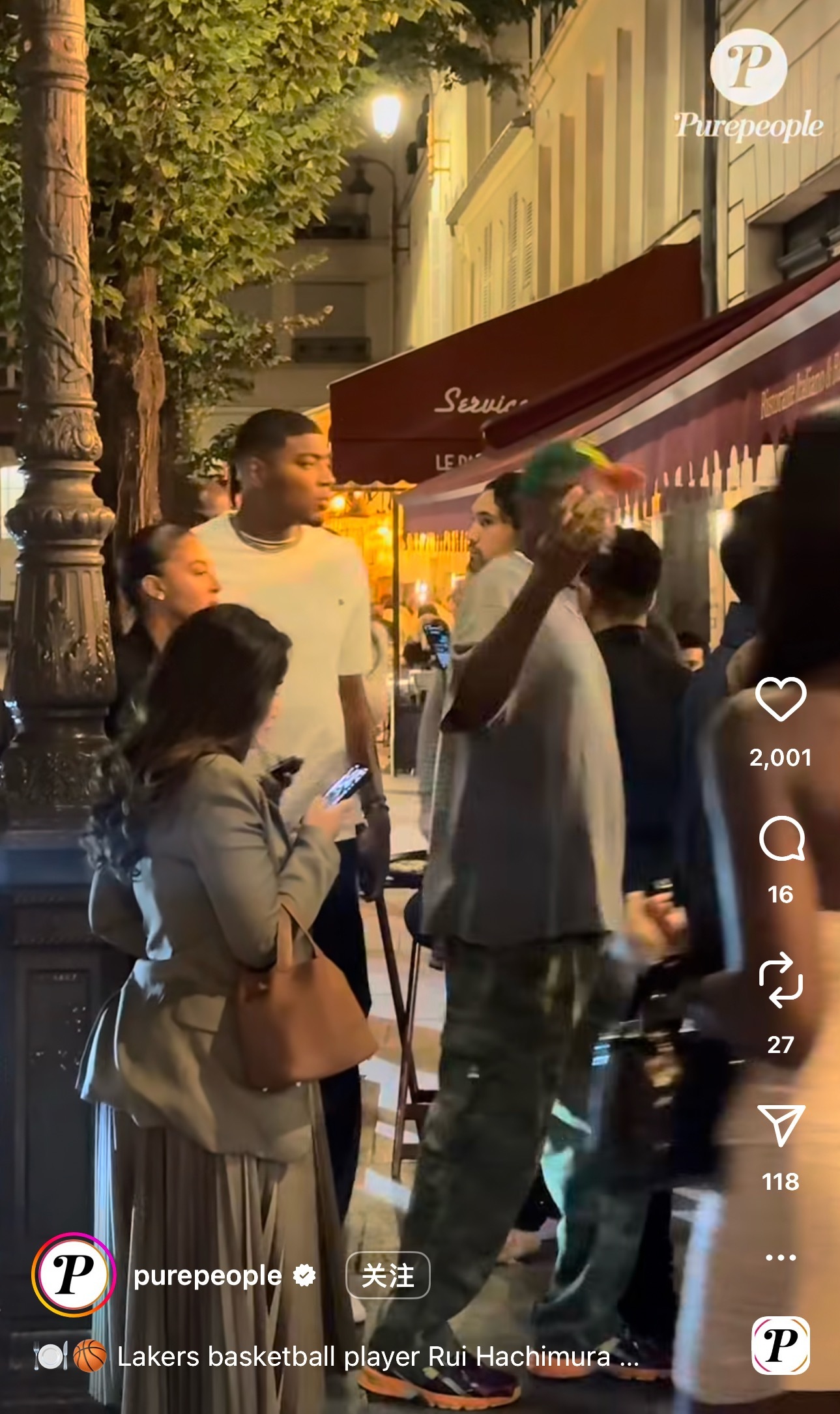 八村垒现身巴黎参加时装周活动[不愧是你] ​​​