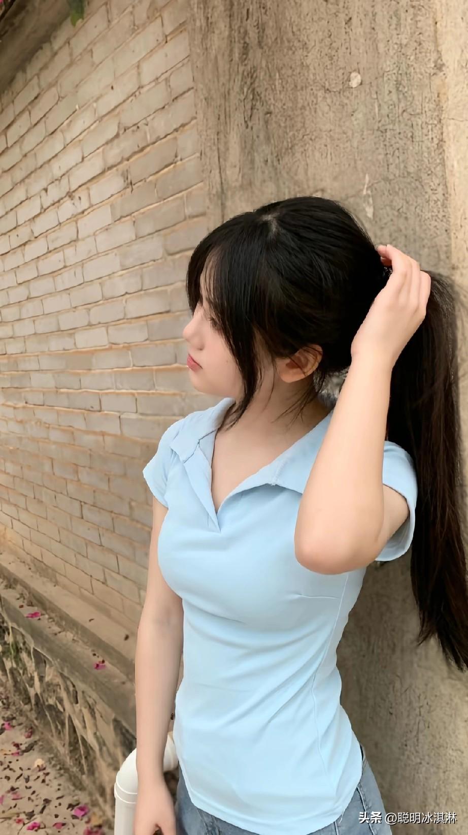 青春洋溢的蓝白搭配，少女心满满的一天