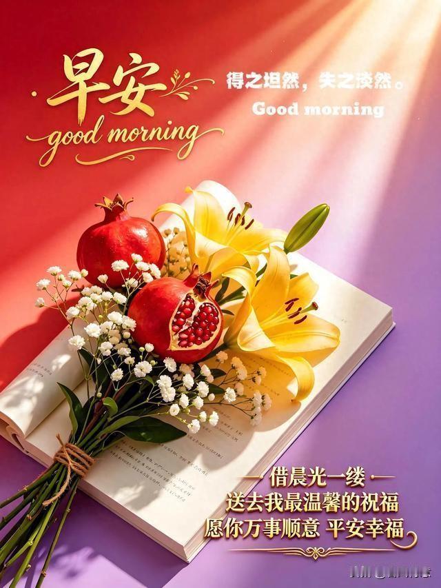 早安好时光，愿你万事顺意，平安幸福！记得拿图说一声。