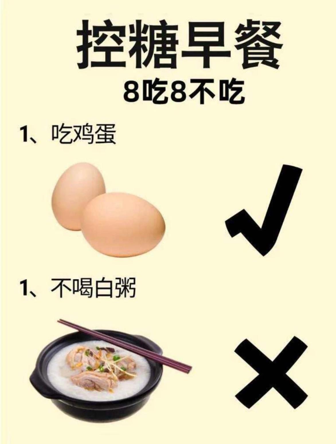 控糖早餐别瞎吃！记住“8吃8不吃”，很多糖友早上不知道怎么吃，不是怕升糖不敢吃，