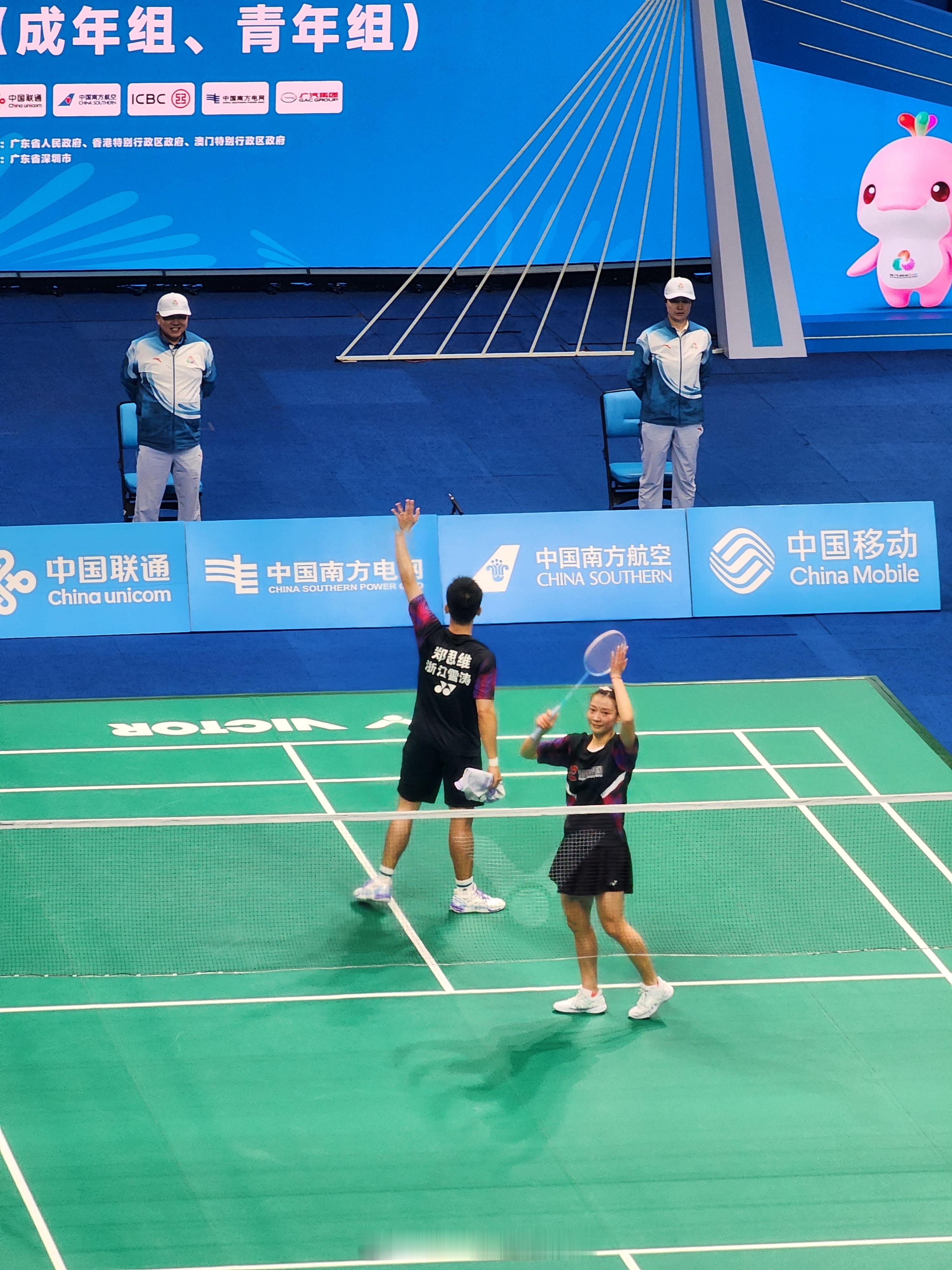混双 半决赛 郑思维/黄雅琼(浙江) 21-14 21-7 高家炫/陈芳卉(广东