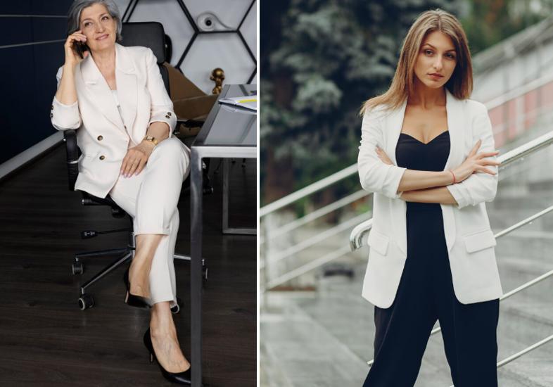 50+女人，别再穿“小香风”了，看这6种颜色“小西装”效果，真的是极致优雅
女人