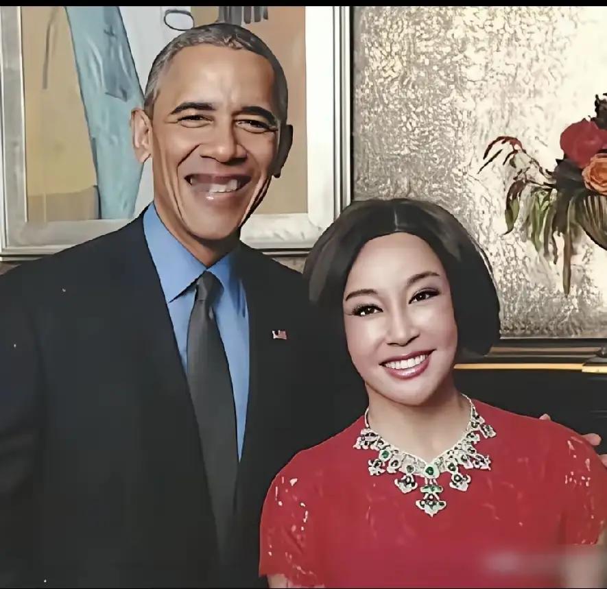 明星真有面，
总统亲接见。
一生荣耀满，
拍照留纪念。
