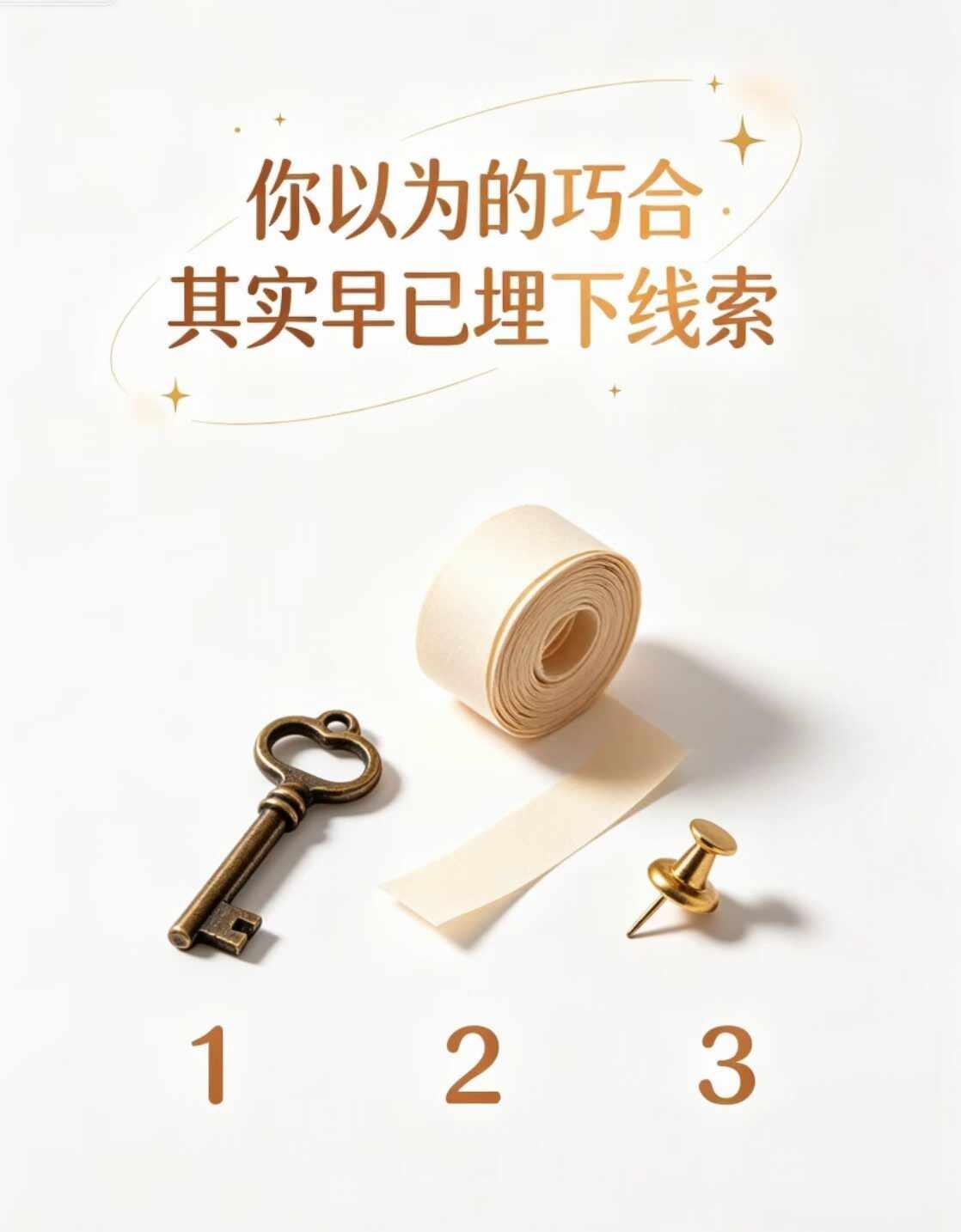 巧合 早已埋下的线索💕
刷到这里，说明某些伏笔正在慢慢显化🪞
很多时候我们总