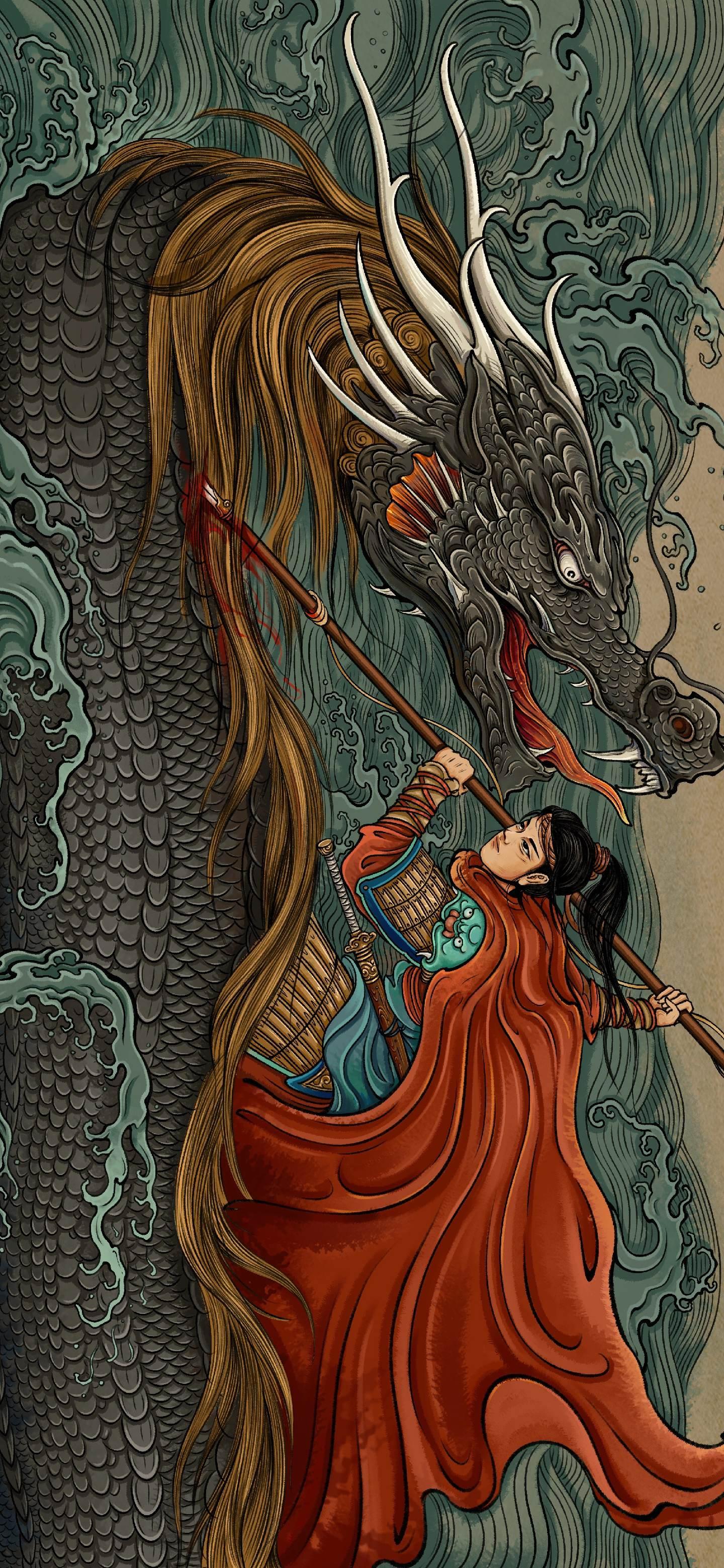 常无谓，应无常。屠龙插画国风插画