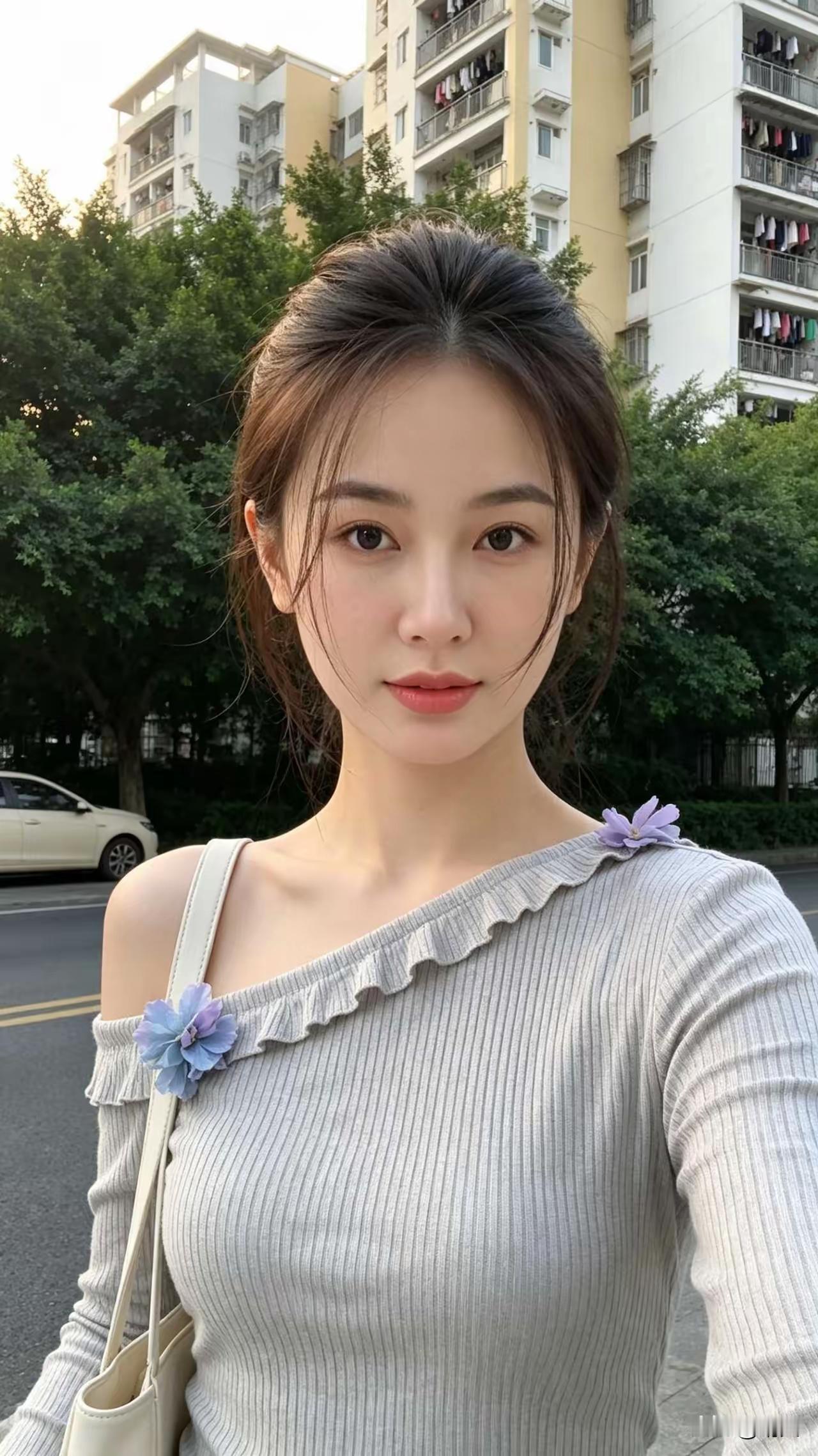 真是美貌如花.迷人可爱.甜妹，​你要有这么个媳妇，是不是得天天宠着？