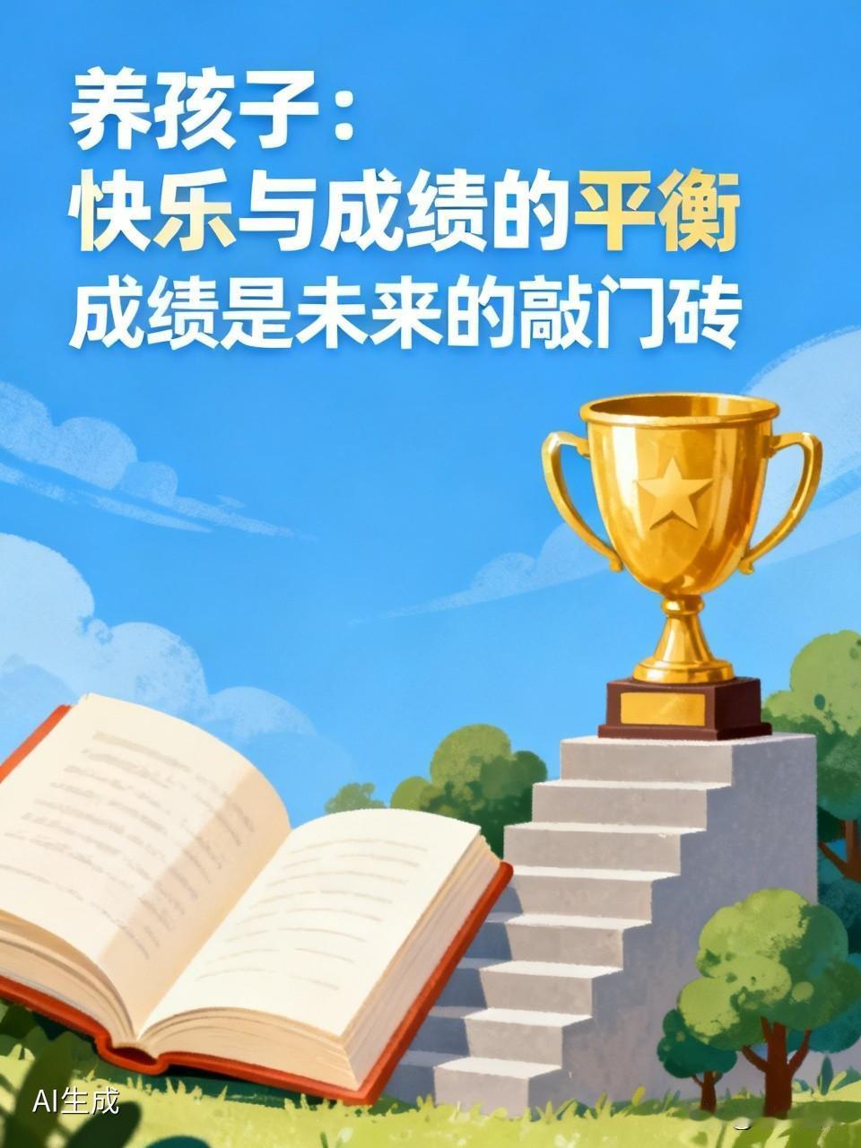养孩子这事，我坚定站成绩重要这一边。虽说快乐也很美好，但在现实面前，成绩才是孩子