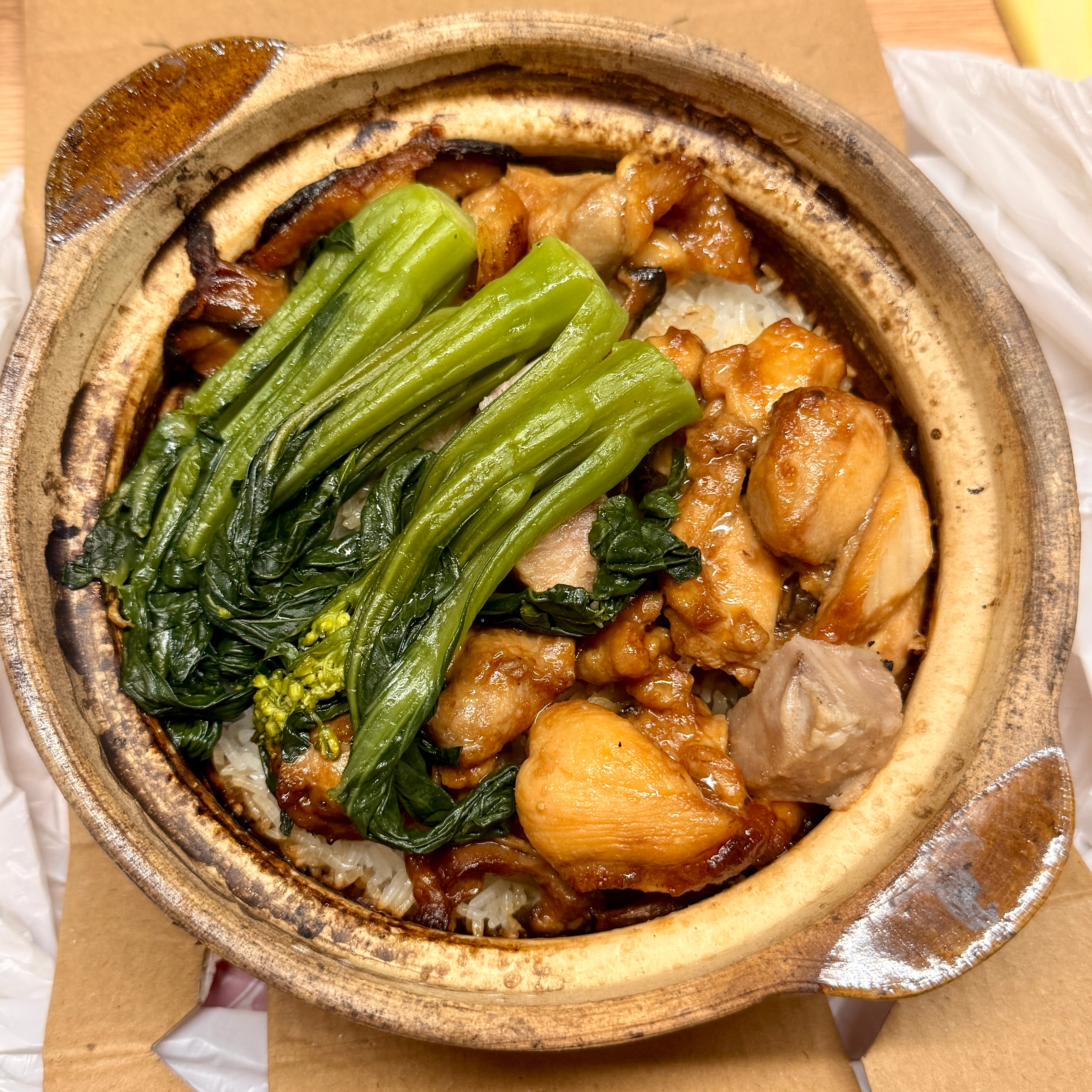 真的给我煲的煲仔饭 