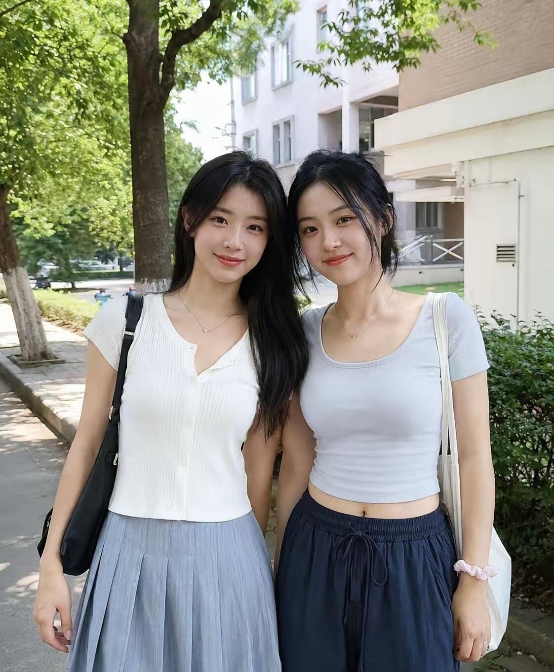 大二姐妹花🌺
游走校园间[比心]
可否赏个脸[得意]
一起散个步？[送自己一朵