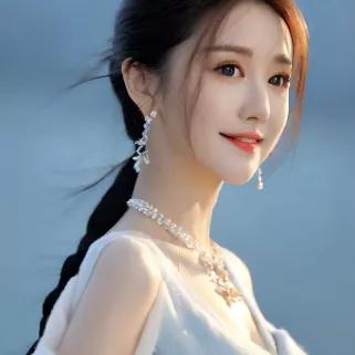 温柔风拂面，甜美如花仙。