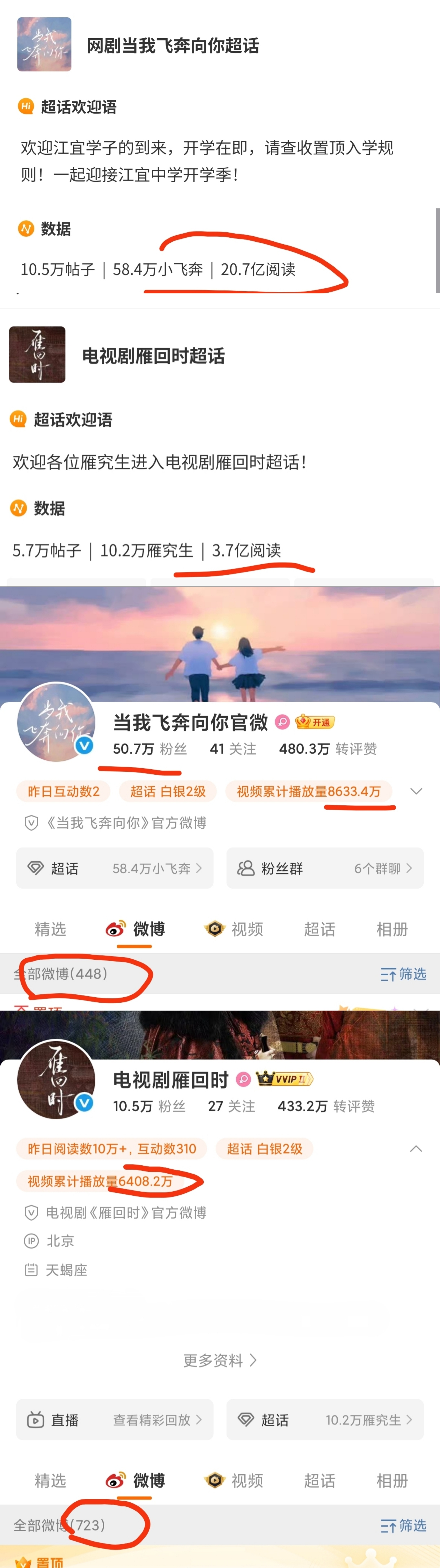 周翊然陈都灵发文*脱粉 有网友做了陈都灵《雁回时》和周翊然《当我飞奔向你》粉圈声