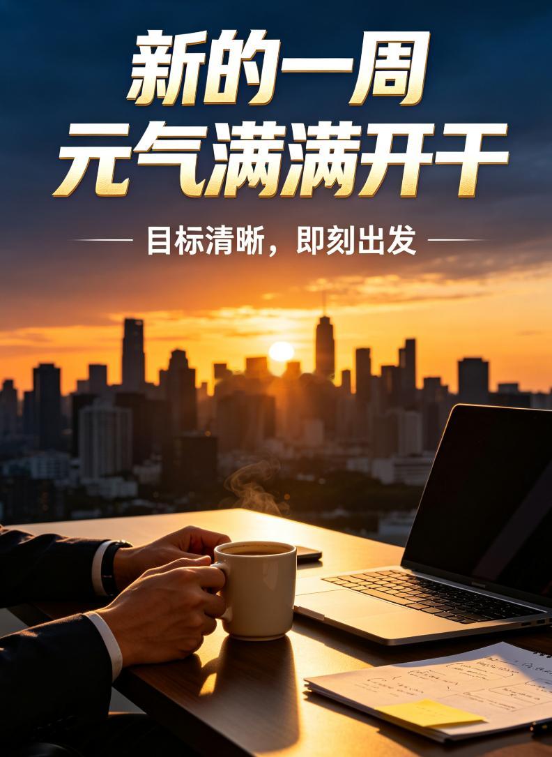 早安 经过一个轻松恰意的周末后，回归元气满满的状态，新的一周，开干！ 