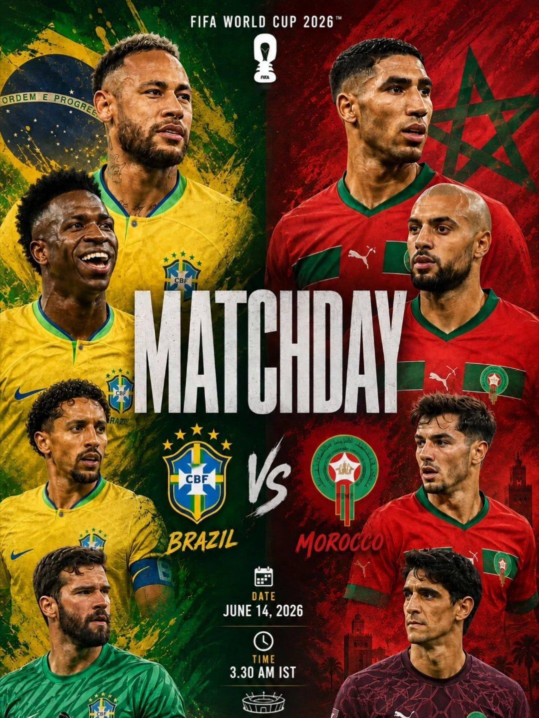 neymar 【比赛预告】内马尔缺阵世界杯小组赛巴西VS摩洛哥北京时间：6月14