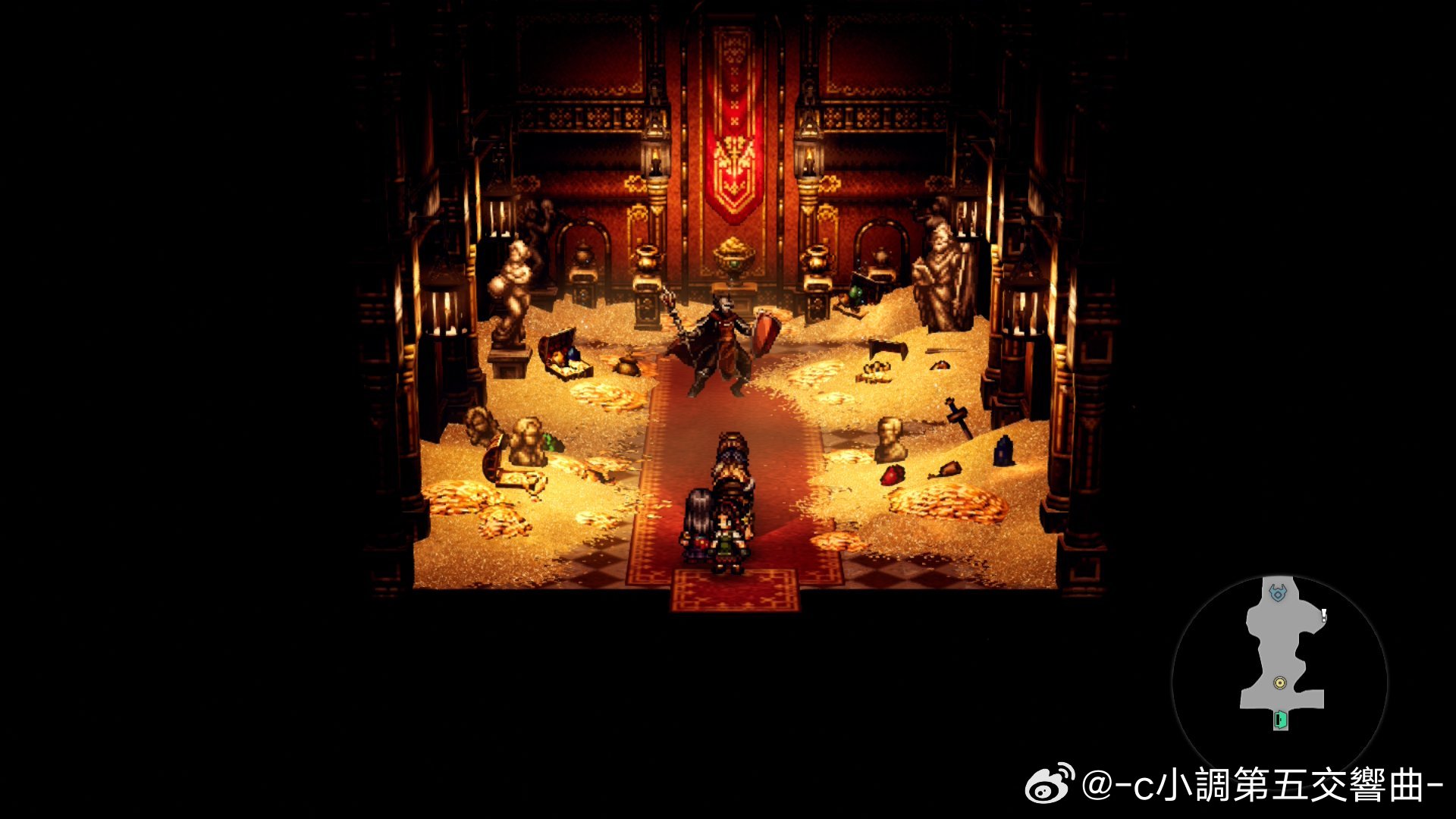 被金子晃瞎了都没注意还有个守门员 