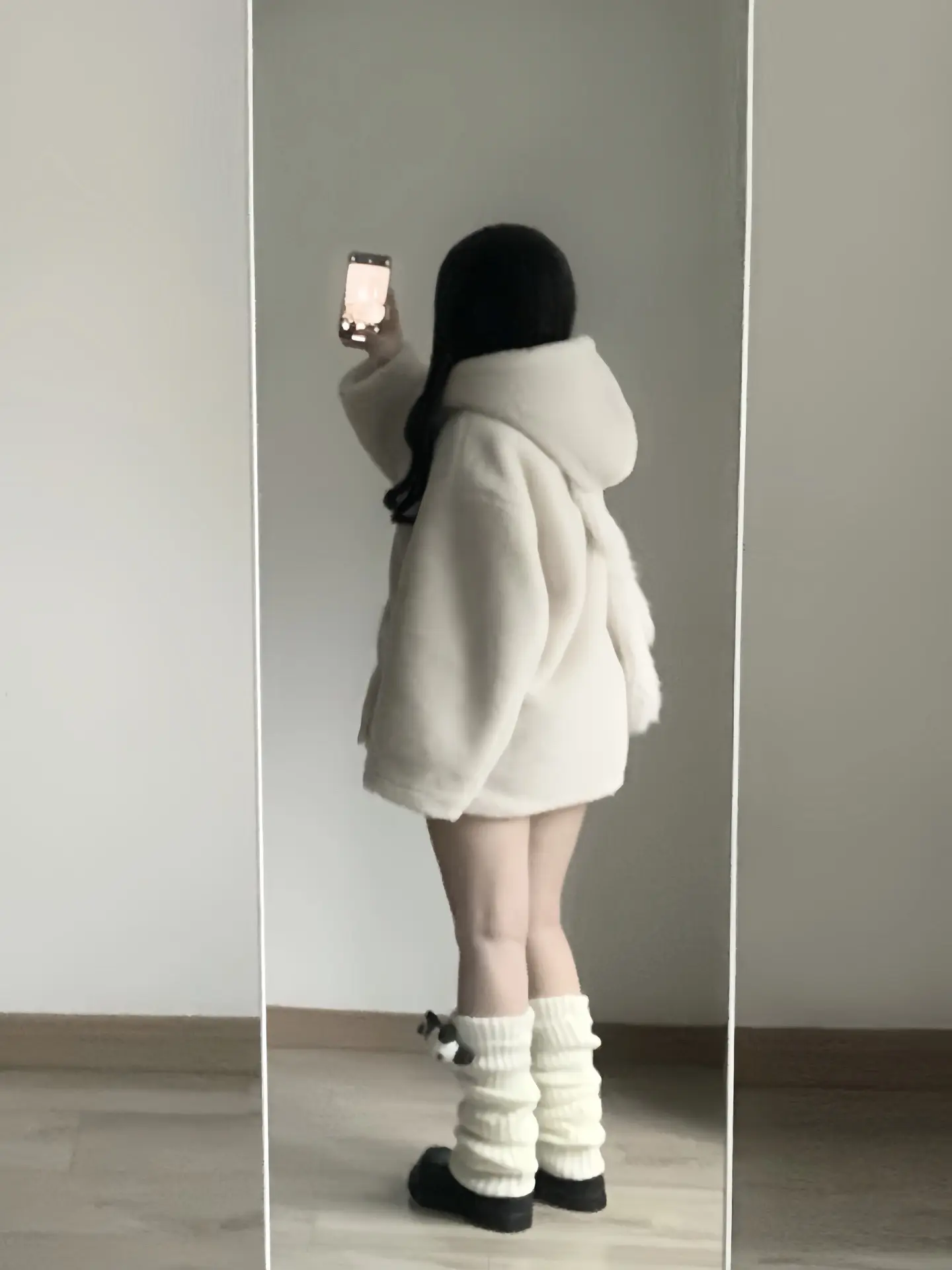 羊羔绒外套好可爱！