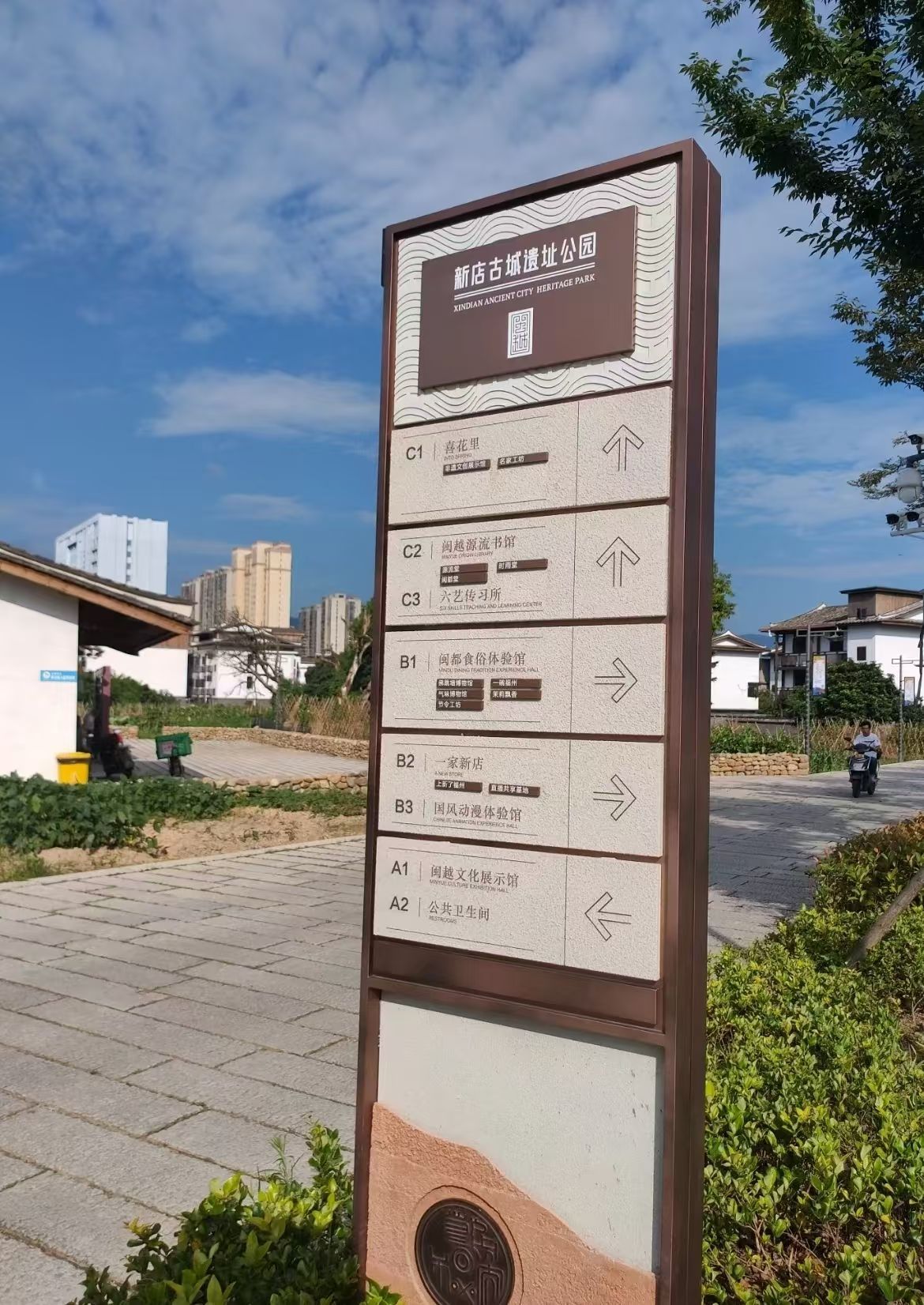 公园导示牌 