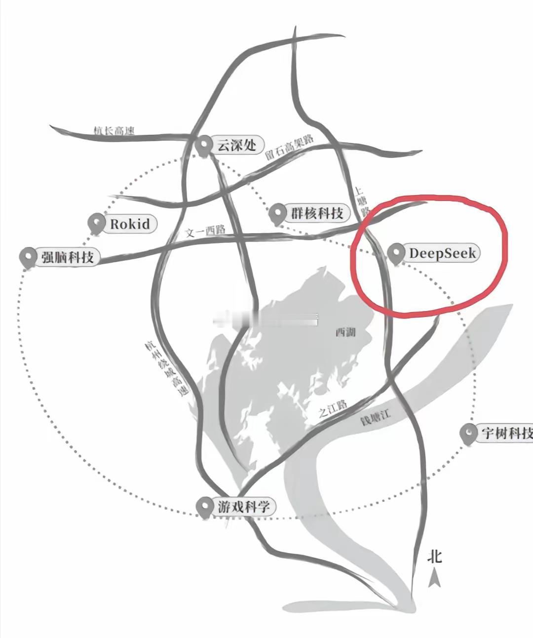 杭州六小龙分布图 