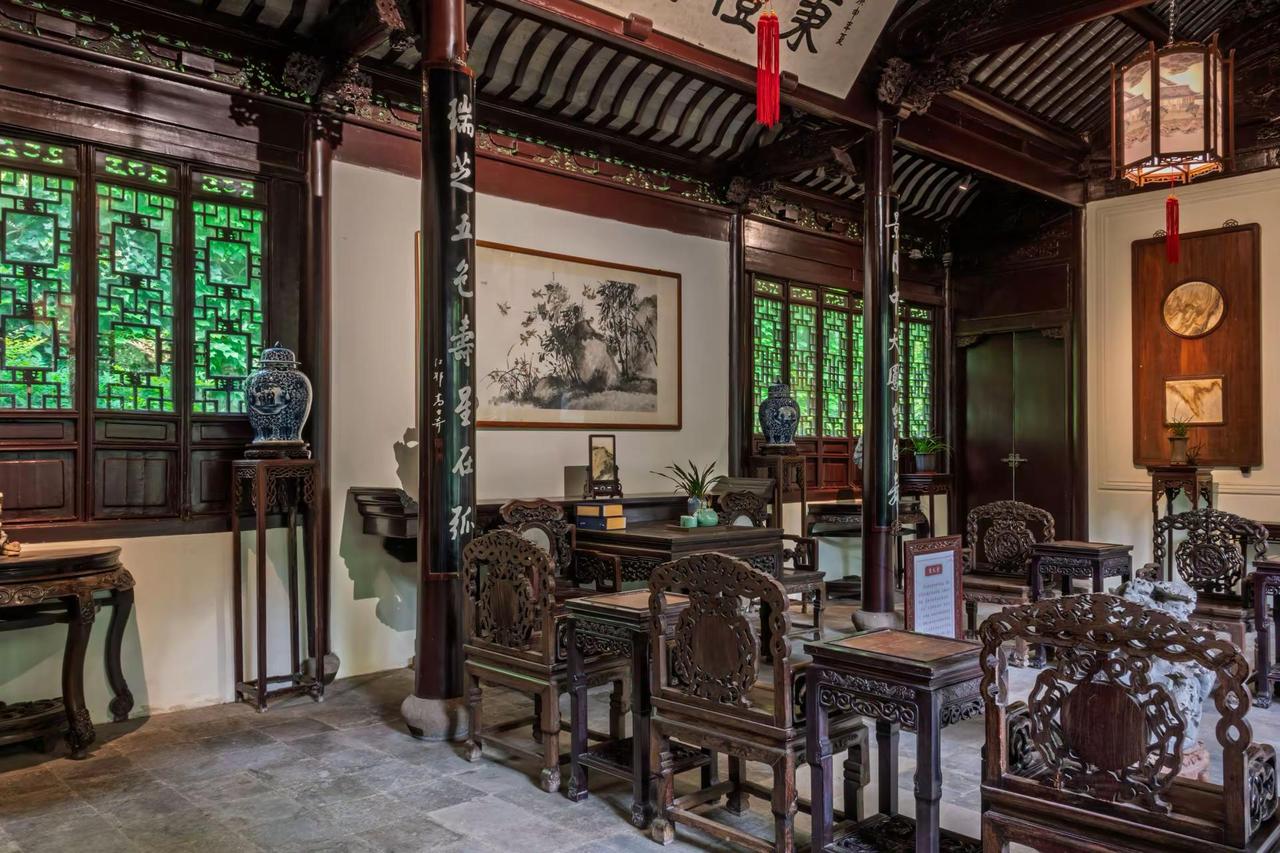 无锡惠山古镇寄畅园。无锡惠山古镇寄畅园古建雅韵 中国书房 古色古香厅堂 江南古宅