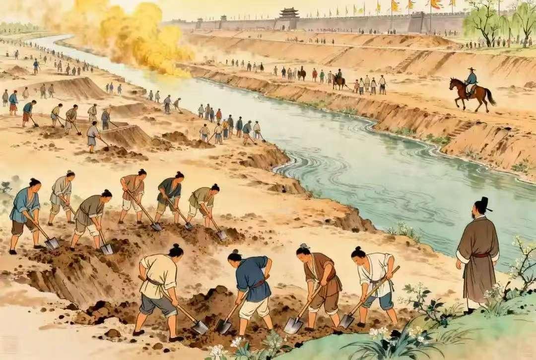 隋朝修运河死了百万人，真为了看扬州琼花？不，是硬要打通南北命脉。

那时候江南产