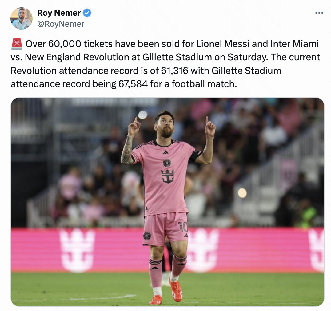 【球王影响力[酷]】Roy Nemer：周六在吉列体育场举行的迈阿密国际对阵新英