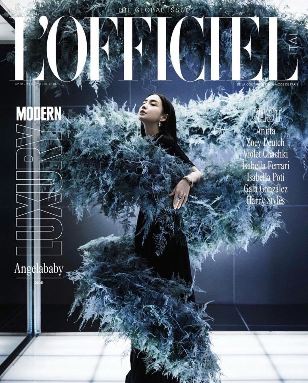 angelababy 解锁意大利版时装，成为首位登上意版时装的中国女星[憧憬]封