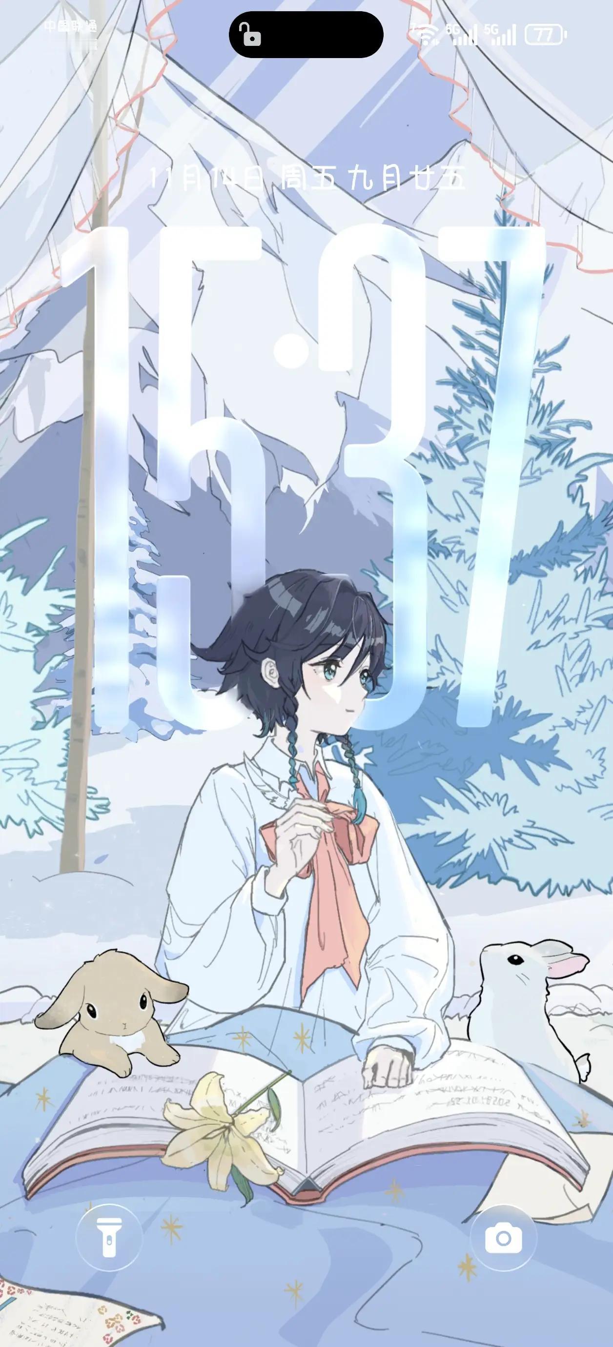 MagicOS 10锁屏“长时钟”出圈！发丝级避让，2.5D悬浮感拉满。

别再